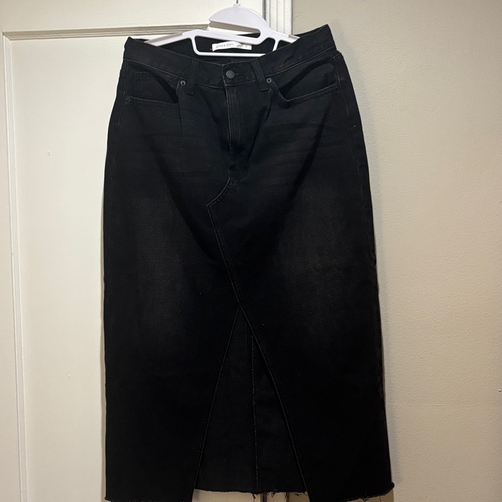 Altar'd State Black Midi Skirt